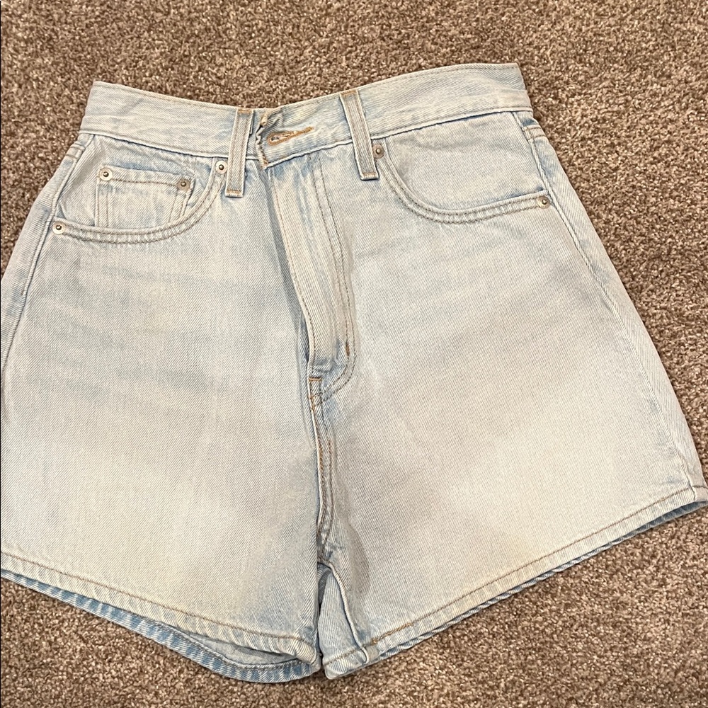 Light Blue Denim Women's Shorts